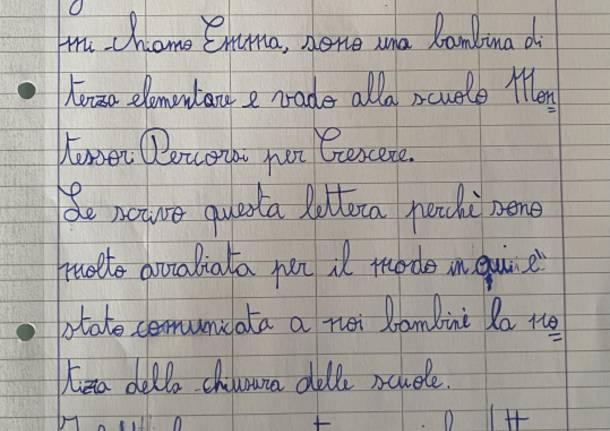 “Gentile Direttore le scrivo”: lettera di un’alunna di scuola primaria