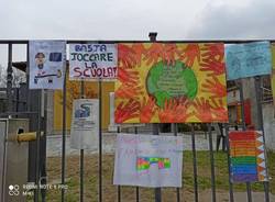 La protesta contro la Dad alle scuole di Mesenzana