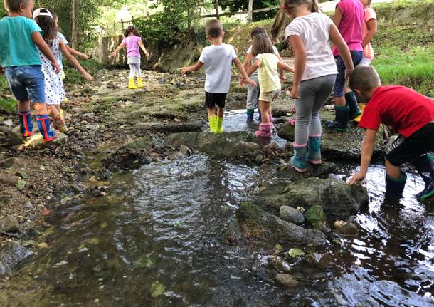 Educazione in natura all'asilo Ugo Bassi di Inarzo