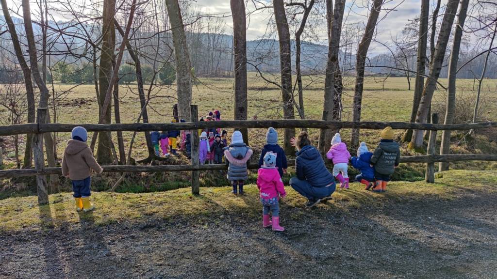 Educazione in natura all'asilo Ugo Bassi di Inarzo