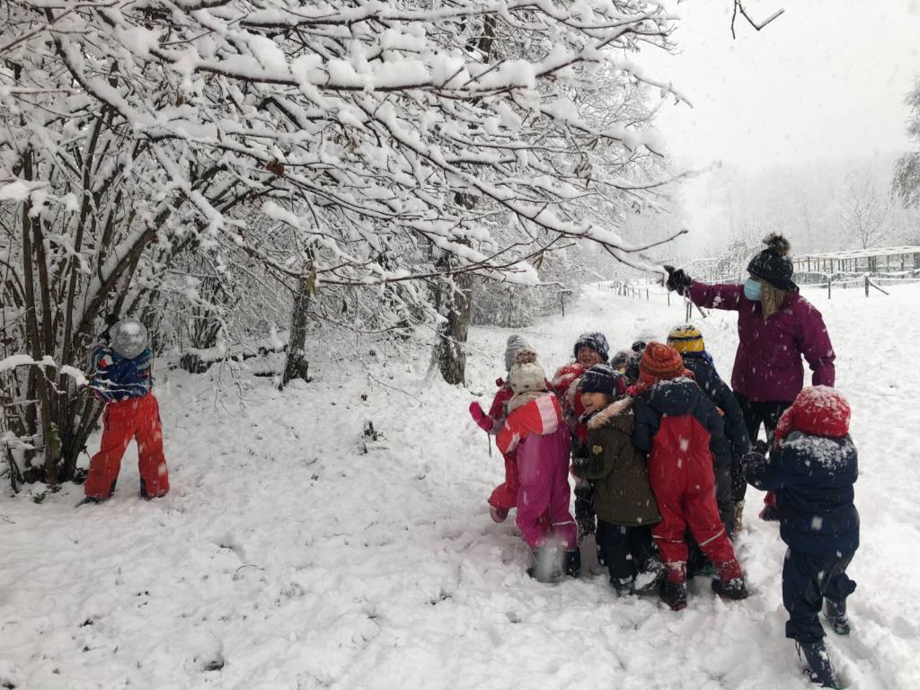 Educazione in natura all'asilo Ugo Bassi di Inarzo