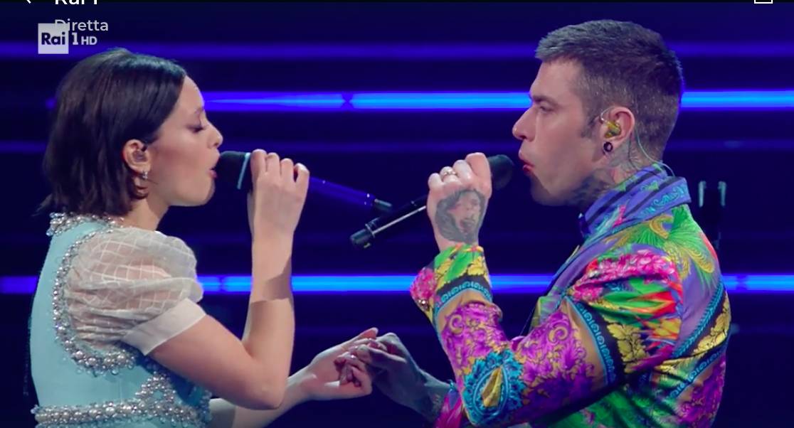 I cantanti sul podio di Sanremo 2021