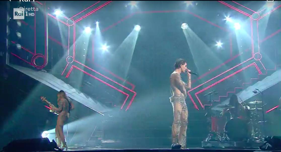 I cantanti sul podio di Sanremo 2021