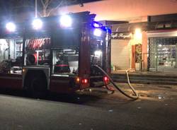 Incendio in via Rossini a Legnano