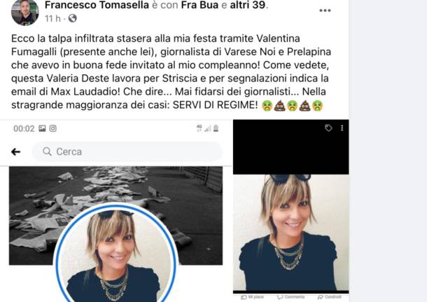 Insulti alla giornalista Valeria Deste dai no mask