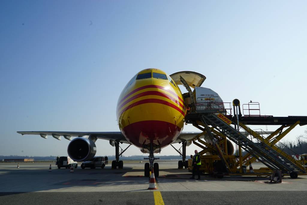 L'inaugurazione del nuovo hub Dhl  a Malpensa