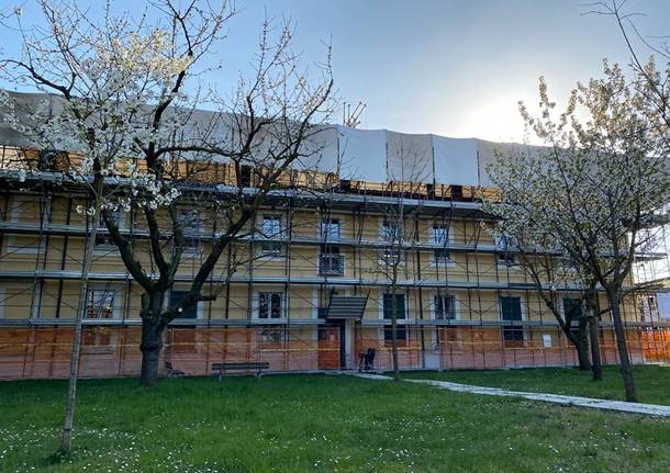 Lavori a villa Brentano a Busto Garolfo