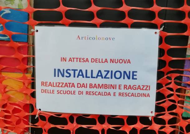 Lavori in corso alla Barca dell'Accoglienza di Rescaldina