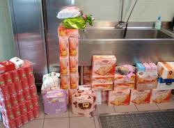 Le prime donazioni per il pranzo di Pasqua solidale