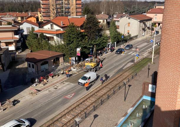 Limbiate, lavori lungo la centralissima via Monte Bianco per una maggiore sicurezza