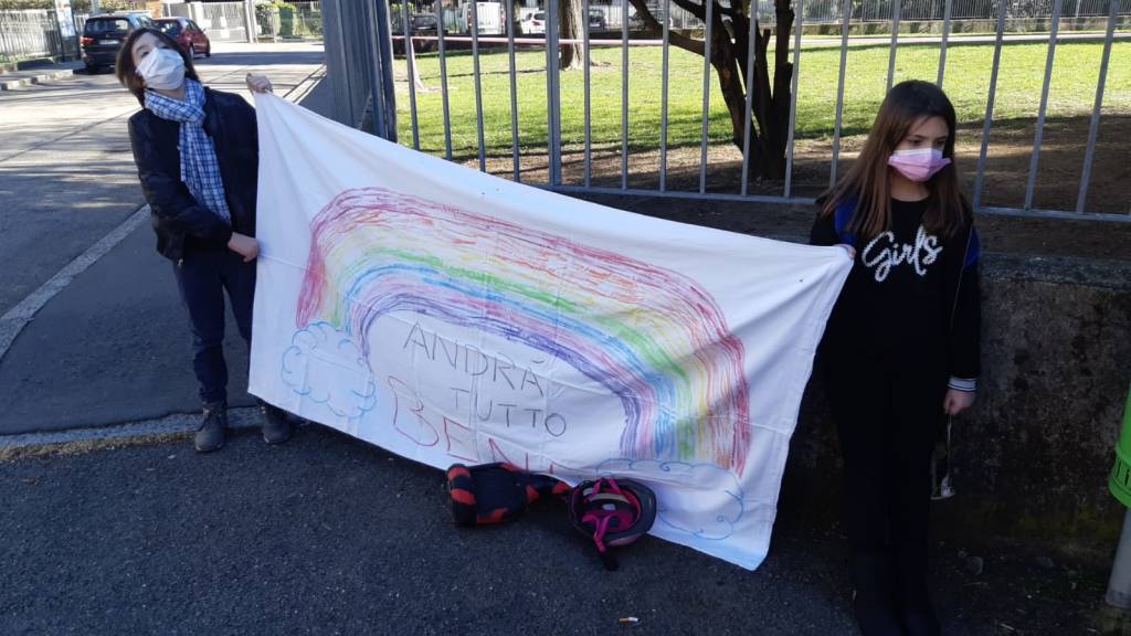 Manifestazione primarie comitato genitori San Vittore olona 