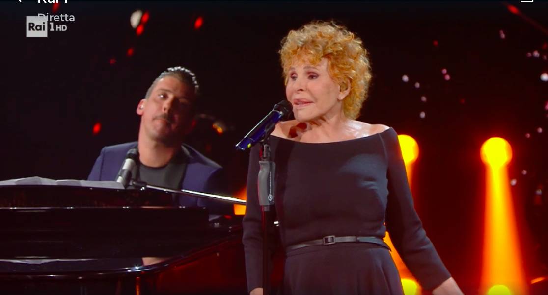 Ornella Vanoni e Francesco Gabbani a Sanremo 2021
