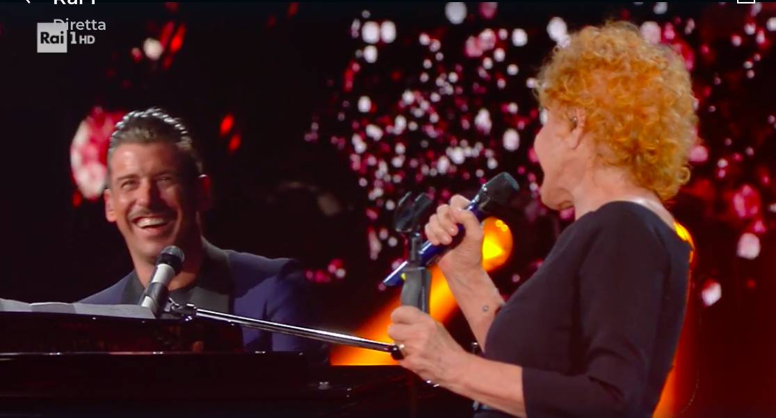 Ornella Vanoni e Francesco Gabbani a Sanremo 2021