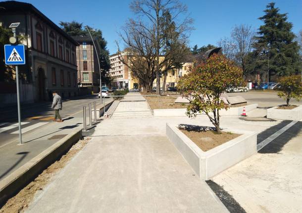 pista ciclabile in via Gilardelli Legnano