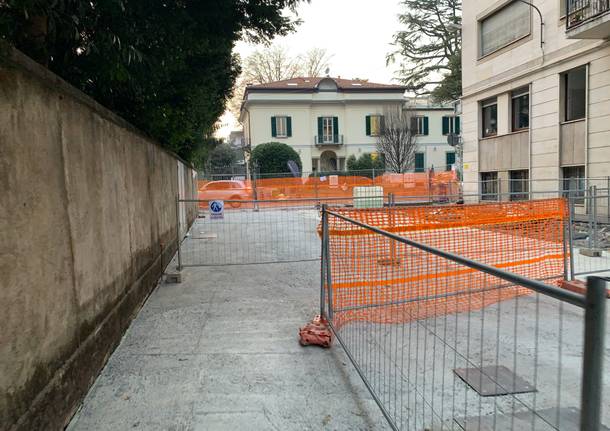 Proseguono i lavori di riqualificazione di via Del Cairo a Varese