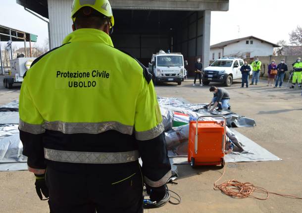 Sabato di esercitazioni per il gruppo comunale di Protezione civile di Uboldo e Origgio