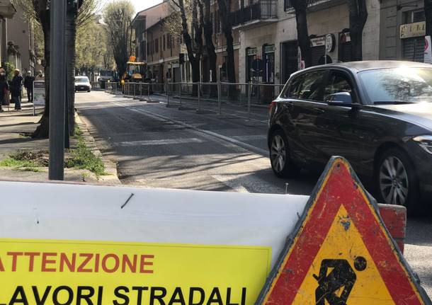 Saronno, al via i lavori per la riqualificazione di via Roma