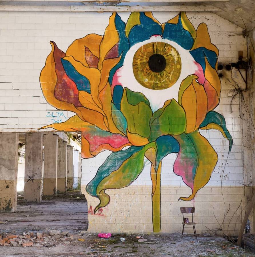 Saronno, all'ex Isotta Fraschini i murales dell'artista casertano Antonio Zolta