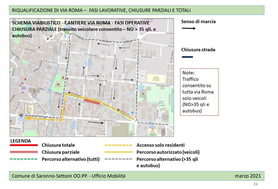 Saronno, la riqualificazione di via Roma