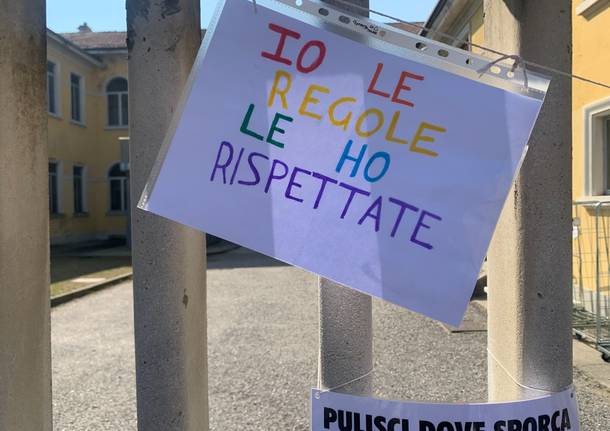 La “protesta dei disegni” tocca anche Gallarate