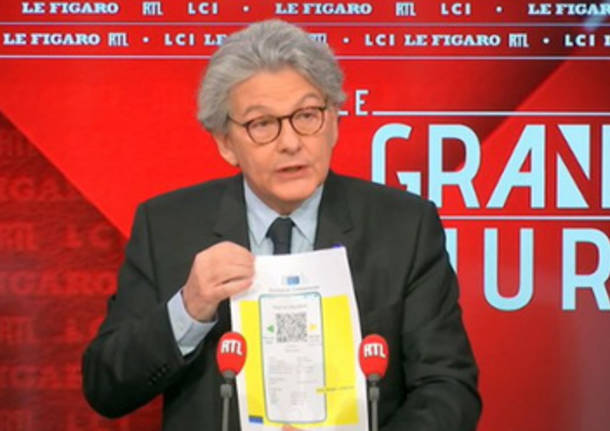 thierry breton passaporto vaccinale