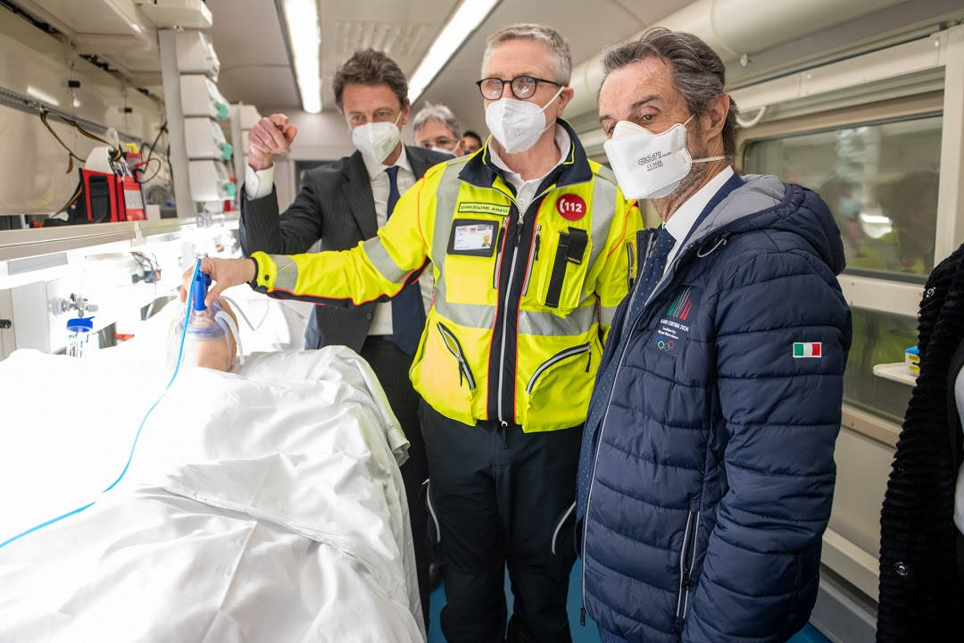 Treno sanitario covid lombardia