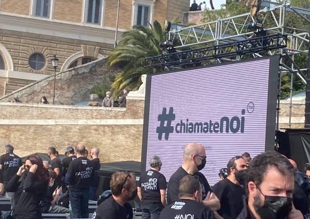 La protesta dei Bauli in Piazza a Roma