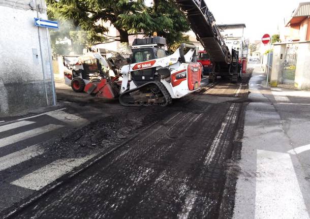 Cantiere in via Piave a Nerviano