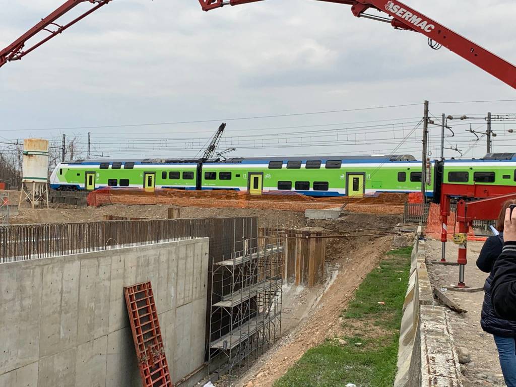 cantiere sottopasso sant'anna busto arsizio aprile 2021