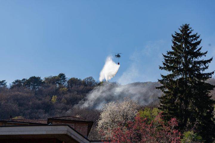 Cuasso al Monte - Incendio boschivo Pasqua 2021