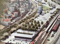 Il piazzale Kennedy nei rendering del piano stazioni