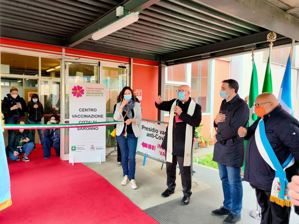 Inaugurazione hub vaccinale di Saronno