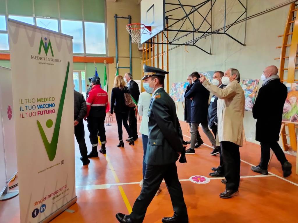 Inaugurazione hub vaccinale di Saronno