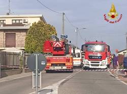 Incendio a Lonate Ceppino