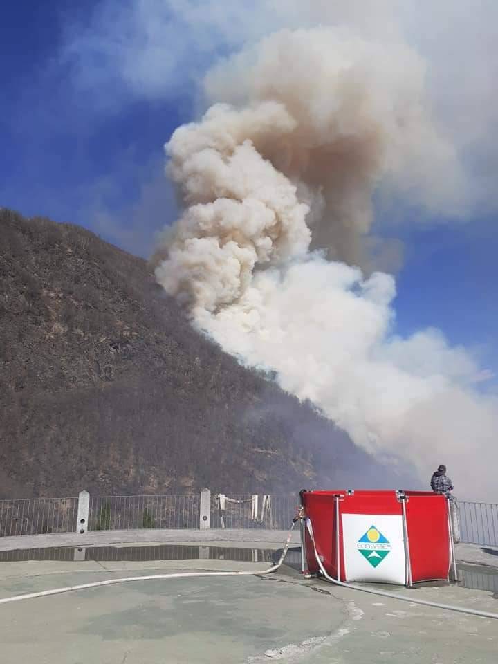 Incendio in Valle Canobbina, le impressionanti immagini del Coav Valli del Verbano