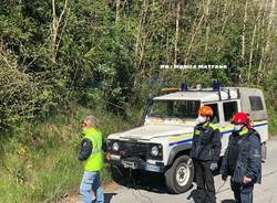 Interviene la Protezione Civile a Laveno Mombello, 