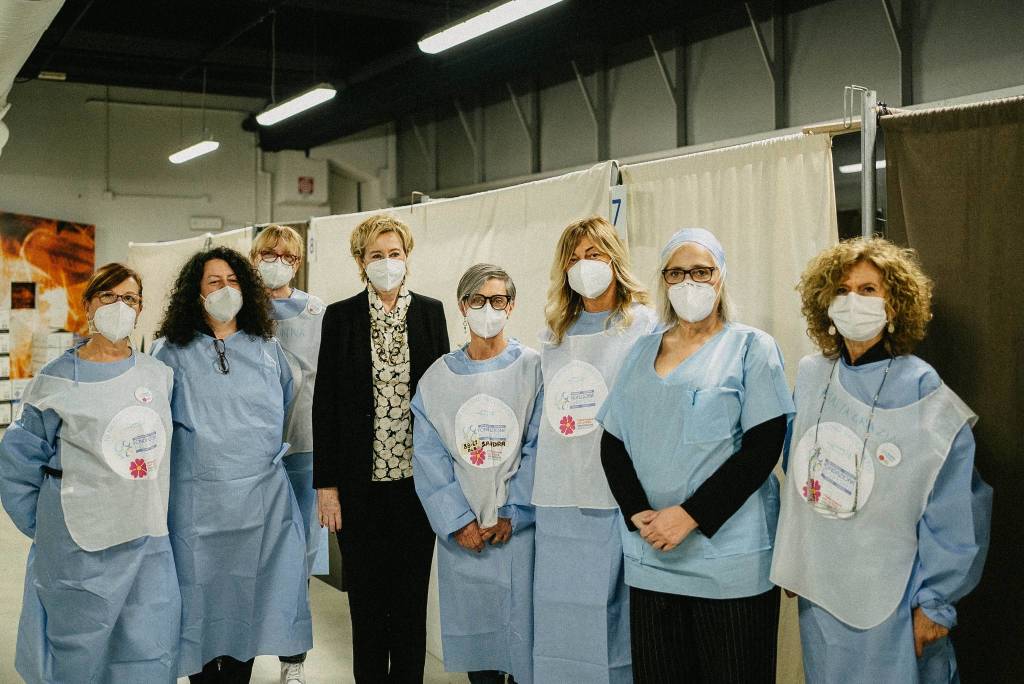 La vicepresidente Moratti in visita all'ospedale di Legnano e al Move In