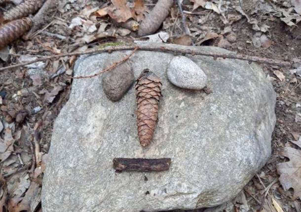 "Land Art Lissago", i bambini della scuola materna creano piccole opere naturali