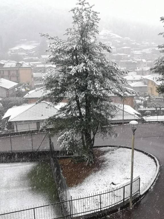 Neve di aprile 2021 (oggi nel Varesotto)