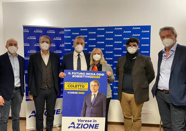 Presentazione del candidato sindaco di Azione Varese Carlo Alberto Coletto