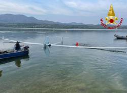 Recupero aliante Lago di Varese