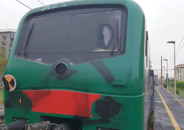 Vandalismo al treno Saronno-Milano-Albairate