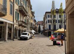 Varese in una domenica di zona arancione