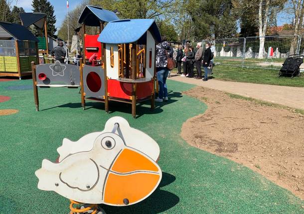 Venegono Superiore: inaugurata la nuova area giochi al Parco Pratone