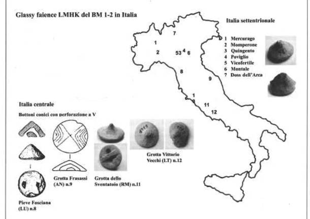 Archeomuseo di Arona - cartolina 8.5 - mappa faience 