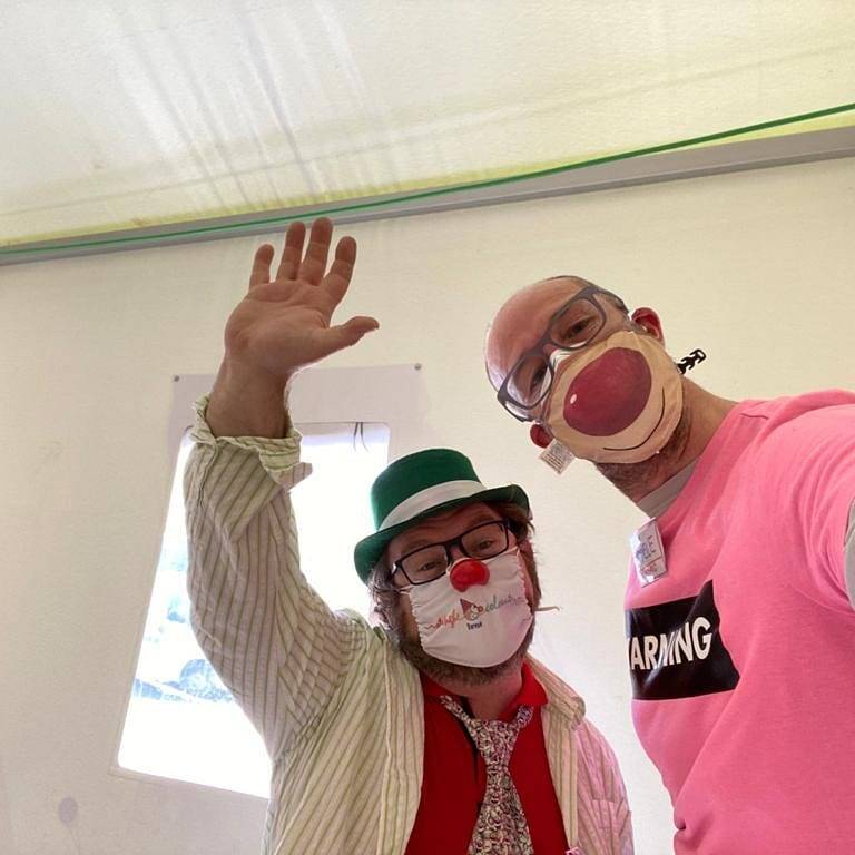 Animazione al centro vaccinale di Rancio Valcuvia