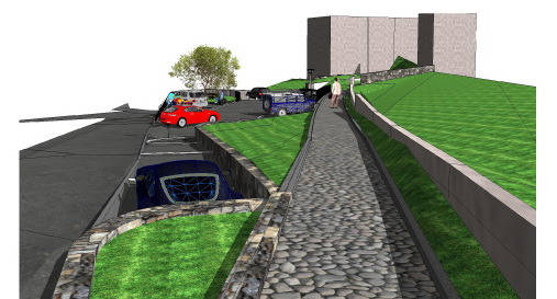 Il terreno donato diventa un parcheggio