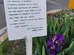 Fiori e poesie, a Busto Garolfo le aiuole di via San Pietro si fanno belle grazie ai cittadini