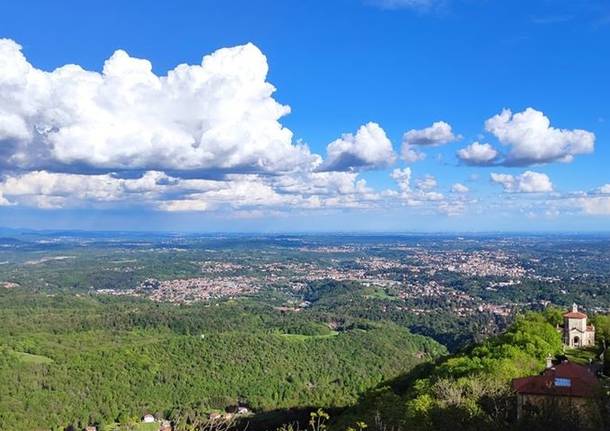 Il panorama dal Sacro Monte di Varese