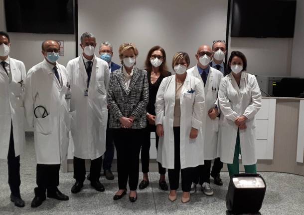 Il vice presidente della Regione Lombardia in visita all'Ospedale di Garbagnate